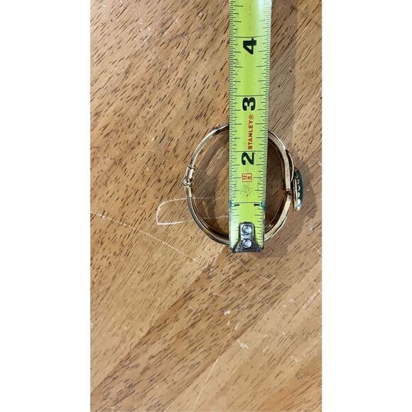 Karatclad by Bell Vintage Gold Tone Bracelet Jade Stone - Picture 7 of 13